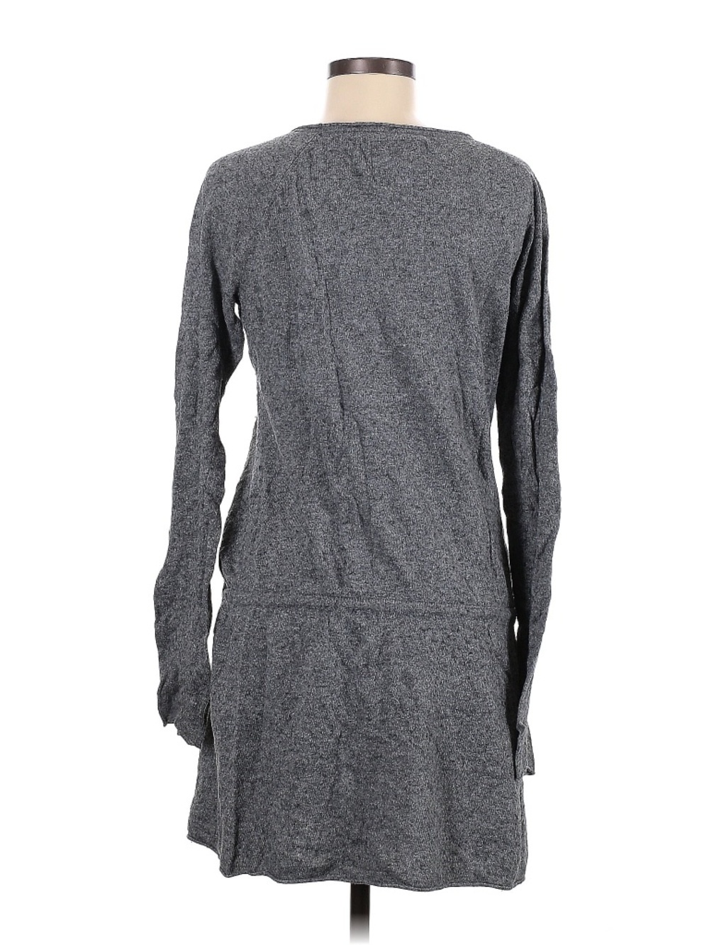 H&M L.O.G.G. Gray Knit Long Sleeve Dress Tunic Size M - Picture 2 of 7